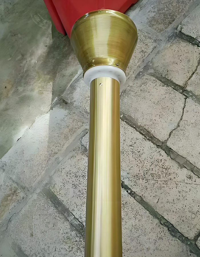 Titan korrosionsbeständig handvevad konisk lyftflaggstång Titan korrosionsbeständig handvevad konisk lyftflaggstång